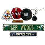 Pop Culture & Billiards Decor Lot