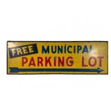 Free Municipal Parking Lot Sign