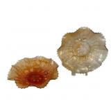 Northwood Marigold Ruffled Bowls