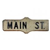 Metal Main St. Street Sign