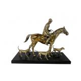 Weidlich Bros English Fox Hunting Scene Brass