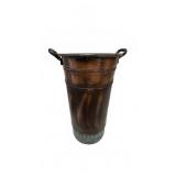Copper & Galvanized Bucket with Handles, 26in