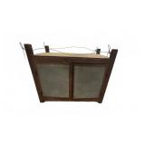 Primitive Hanging Pipe Safe with Pierced Tin