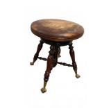 Mahogany Adjustable Piano Stool
