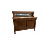 Oak Sideboard with Mirror & Drawers