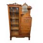 Victorian Oak Side-by-Side Desk & Curio