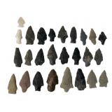26 Stone Arrowheads & Points