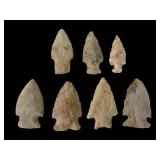 7 Notched Stone Projectile