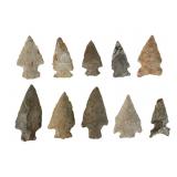14 Stone Arrowheads & Points