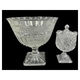 Shannon Crystal Pedestal Bowl & Pineapple Cut