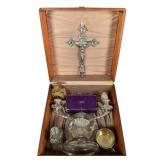 Antique Catholic Sick Call Outfit in Box
