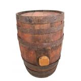 Wooden Barrel with Holed Bottom
