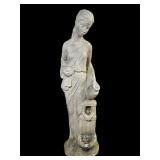 Weathered Concrete Garden Statue