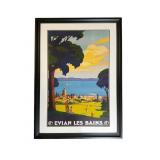 Evian Les Bains Framed Print 45.5 x 33.25 in