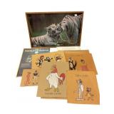 Large Tiger Print & Amateur Cardboard Artwork