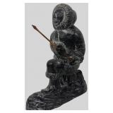 Al Wolf Inuit Hunter Composite Sculpture