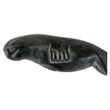 Inuit Carved Soapstone Seal Sculpture