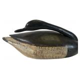 Bob Booth Hand-Carved Cobb Style Brant Decoy, 1991