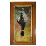 Oil & Mother-of-Pearl Mallard Still Life on Panel