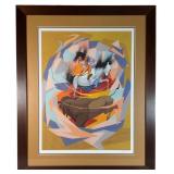 Oscar Howe Buffalo Hunt Archival Print 97/1000