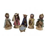 Nativity Figurines & Studio Pottery Set of Six