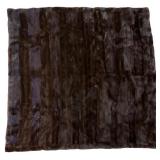 Mink Fur Throw Blanket w/ Lining