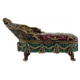Jay Strongwater Josette Chaise Lounge Trinket Box