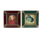 Pair Jay Strongwater Enamel & Jeweled Frames