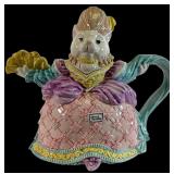 Fitz & Floyd Marie Cattoinette Figural Teapot