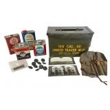 Military Memorabilia, Reloading Tins,& Historic