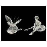 Swarovski Crystal Ballerina & Butterfly Figurines
