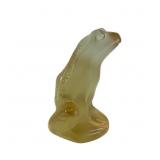 Lalique Lime Green Crystal Rainette Frog Figurine