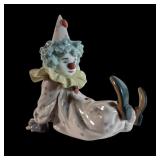 Lladro Tired Friend Pierrot Clown Porc. Figurine