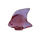 Lalique Bi-Color Violet & Fuchsia Crystal Poisson