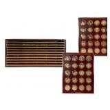 2 Franklin Mint U.S. History 200 Solid Bronze Sets