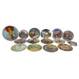 15 Norman Rockwell, Kinkade & Wizard of Oz Plates