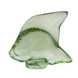 Lalique Vert Clair Crystal Poisson Fish Figurine