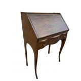Antique Oak Drop-Front Writing Desk