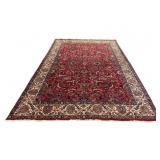 Ghaffari Kashan Hand-Knotted Wool Persian Rug