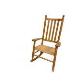 Rocking Chair and Wooden Quilt Rack