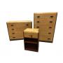 Three-Piece Art Deco Waterfall Bedroom Suite
