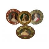 Four Vienna Art Lithographed Tin Plates