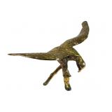 Large Brass American Eagle Sculpture on Branch
