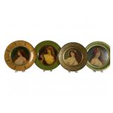 Four Vienna Art Lithographed Tin Plates