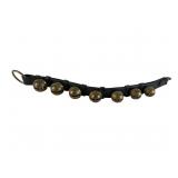 Seven Graduated Brass Petal Sleigh Bells on Strap