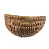 Large Hand-Woven Splint Oak Utility Basket