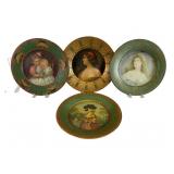 Set of Four Vienna Art Lithographed Tin Plates