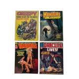 Creepy #1, Vampirella +Uncle Creepy, 1964-77, (4)