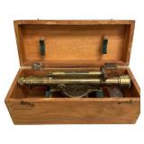 Antique Y-Level Surveying Instrument in Box