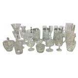 Collection of Cut Crystal and Etched Glassware